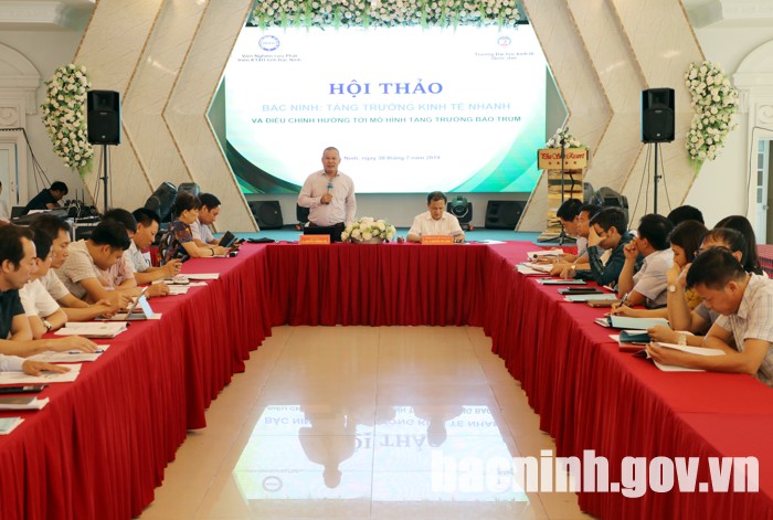 Hội thảo “Bắc Ninh: Tăng trưởng kinh tế nhanh và điều chỉnh hướng tới mô hình tăng trưởng bao trùm