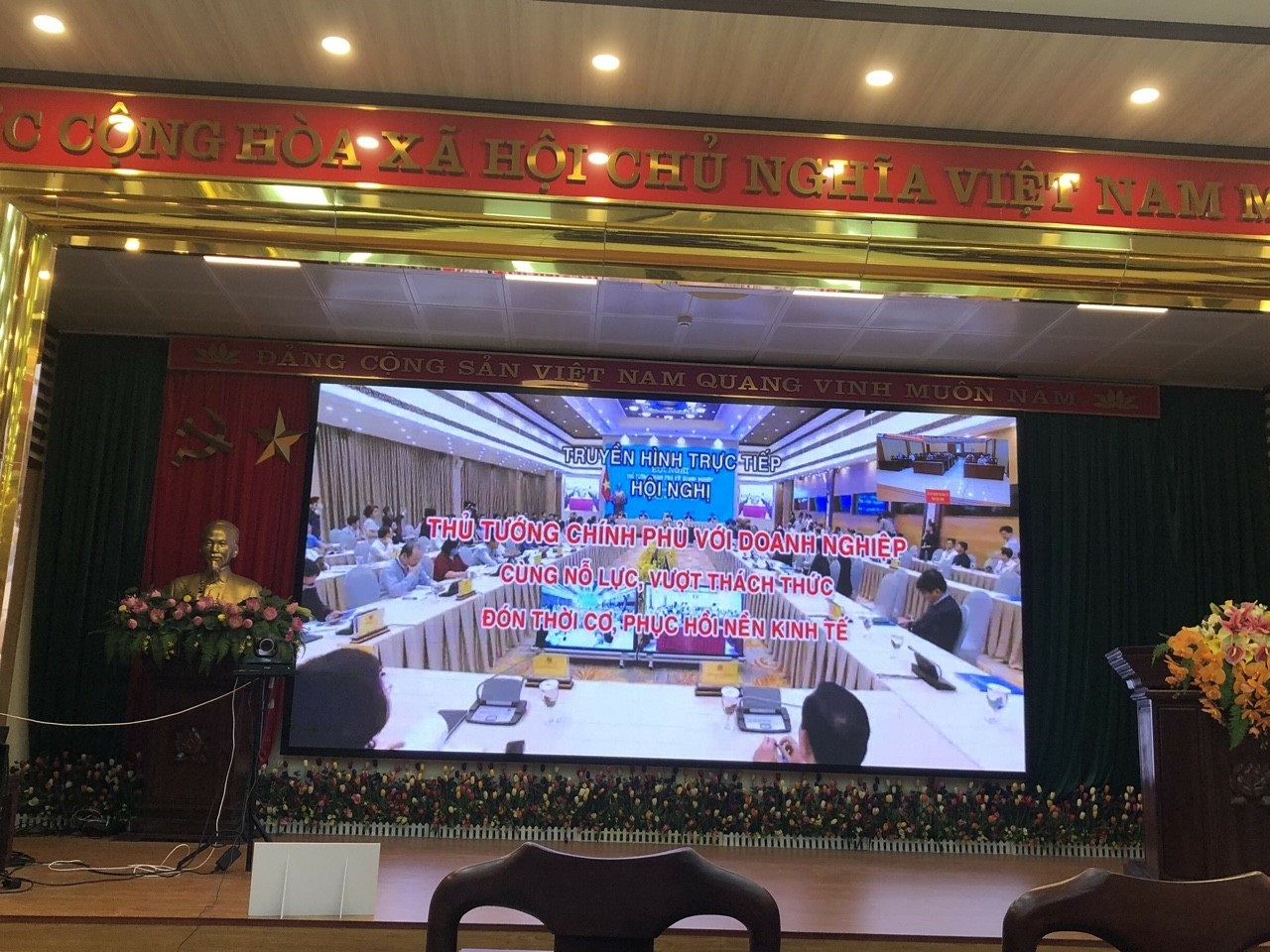 Doanh nghiệp Hiệp hội DNNVV tỉnh Bắc Ninh tham dự Hội nghị trực tuyến của Thủ tướng Chính phủ