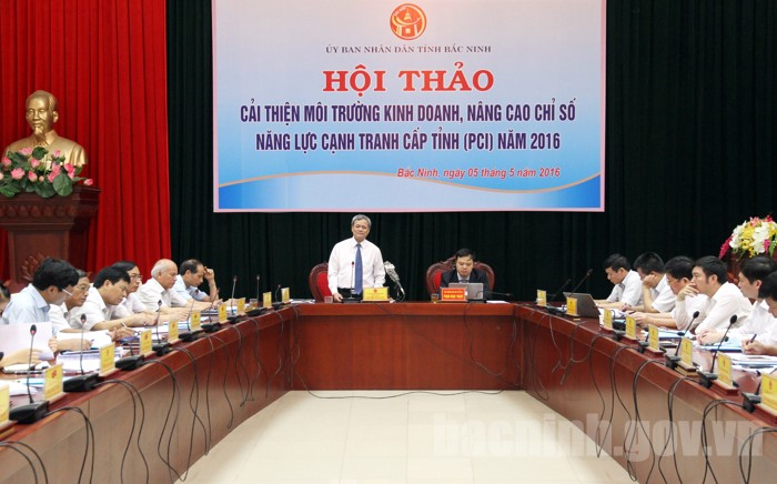 Hội thảo cải thiện môi trường kinh doanh, nâng cao chỉ số năng lực cạnh tranh cấp tỉnh năm 2016