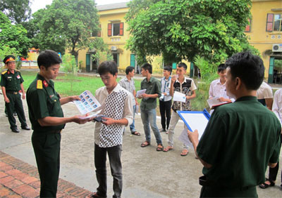  Trường quân đội công bố thông tin tuyển sinh