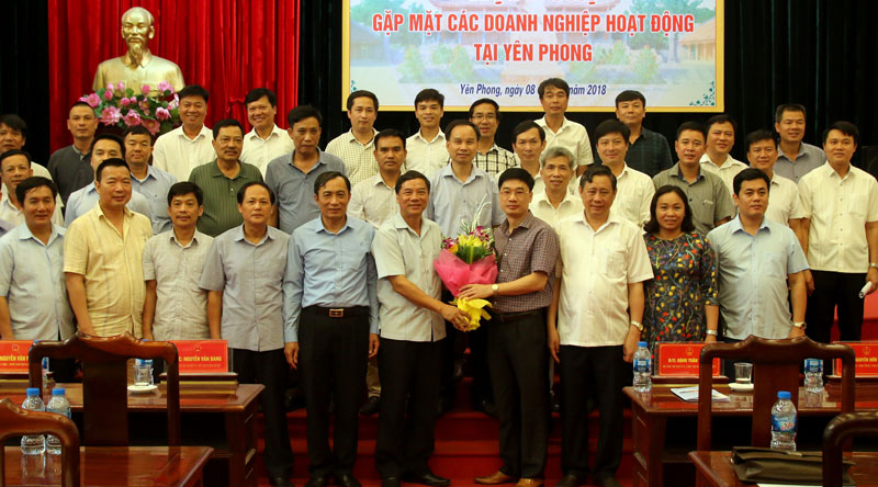 Yên Phong gặp mặt các doanh nghiệp đang hoạt động trên địa bàn